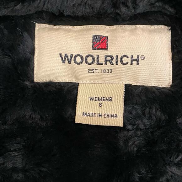 Woolrich Women's S "Ruby Red' Buffalo Plaid Wool Blend Plush Lined Full Zip Vest - Picture 5 of 6